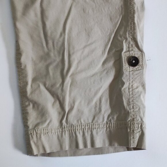 DKNY Jeans bermuda cargo short cream colour women's size 6 - Picture 10 of 15